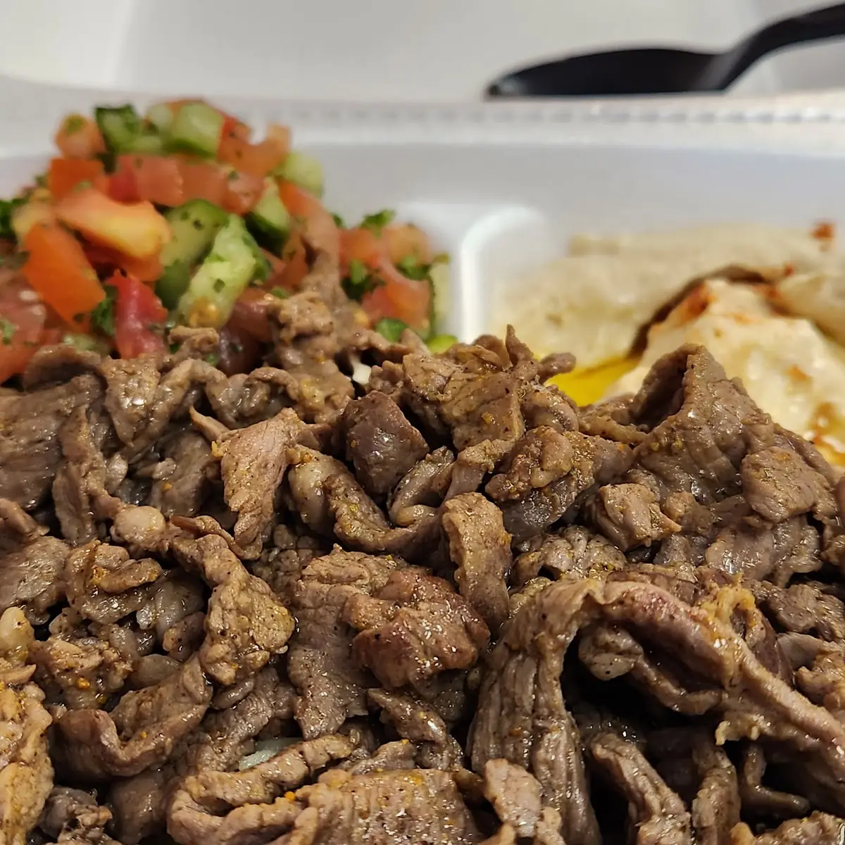 Grilled Beef Shawarma Plate
