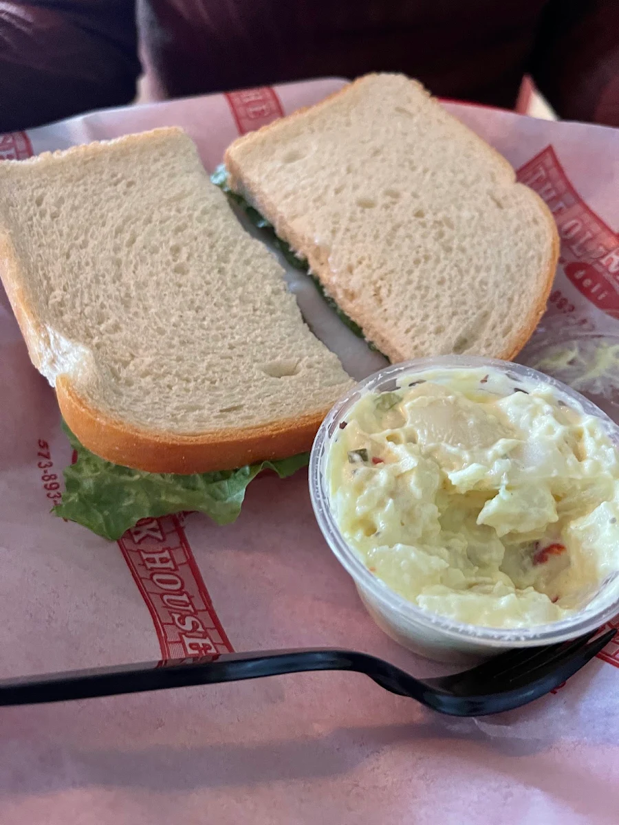 Turkey Sandwich with Potato Salad