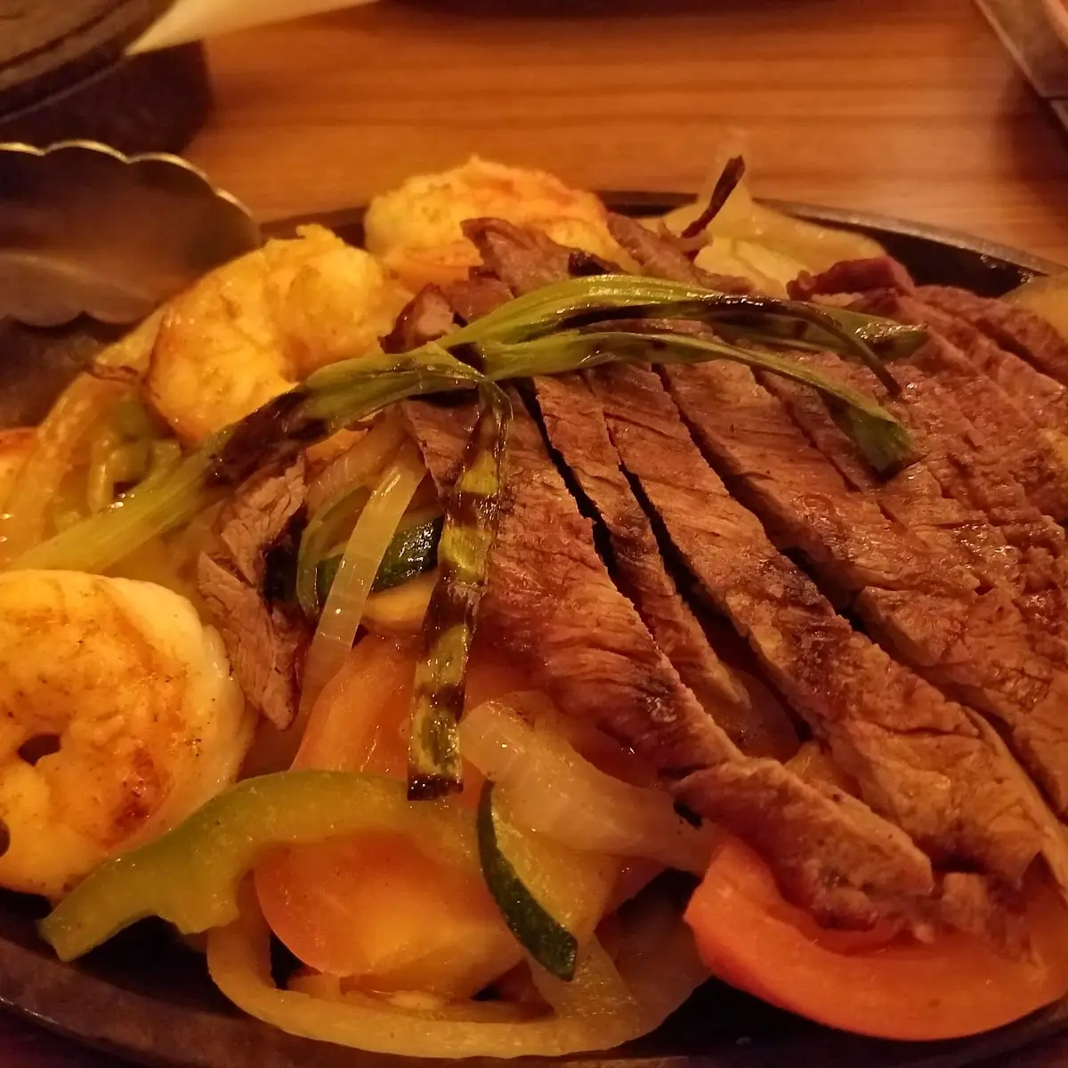 Steak and Shrimp Fajitas
