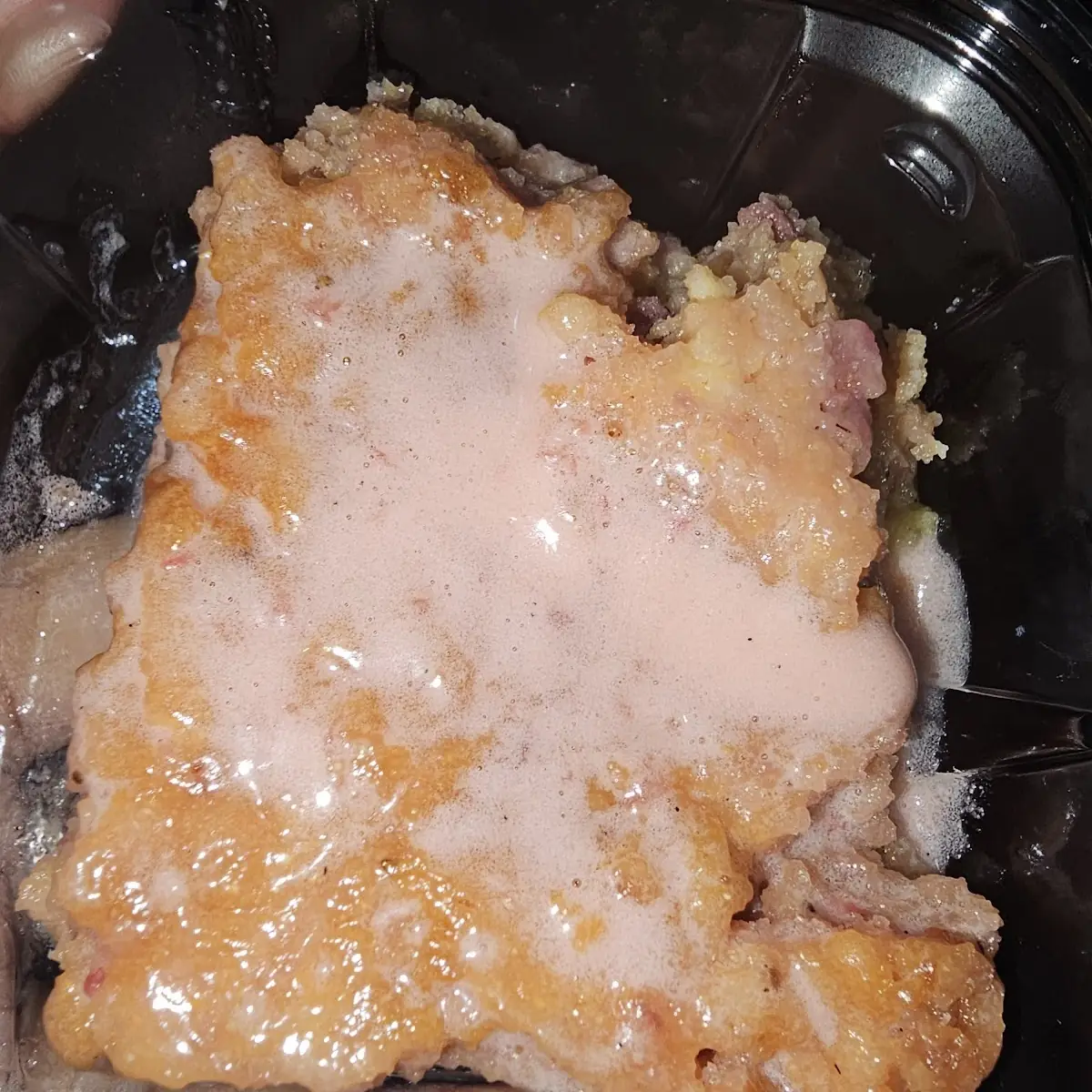 Peach Cobbler Bread Pudding