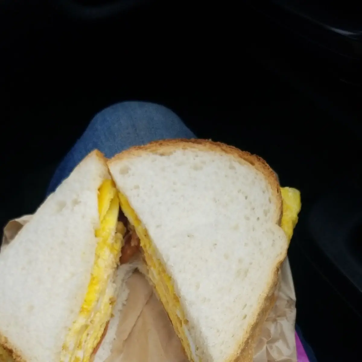 Bacon Egg and Guda Cheese Sandwich
