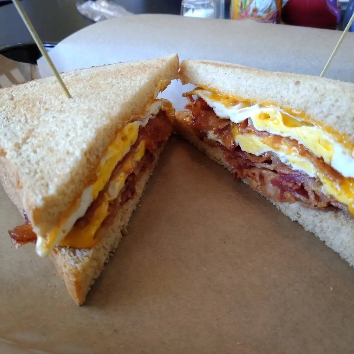 Bacon Egg Cheese Breakfast Sandwich