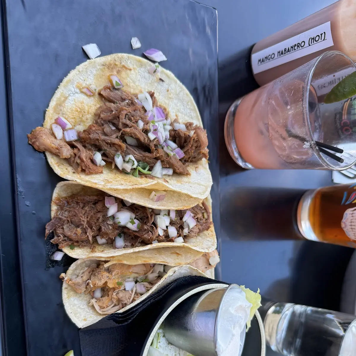 Barbacoa and Chicken Tacos