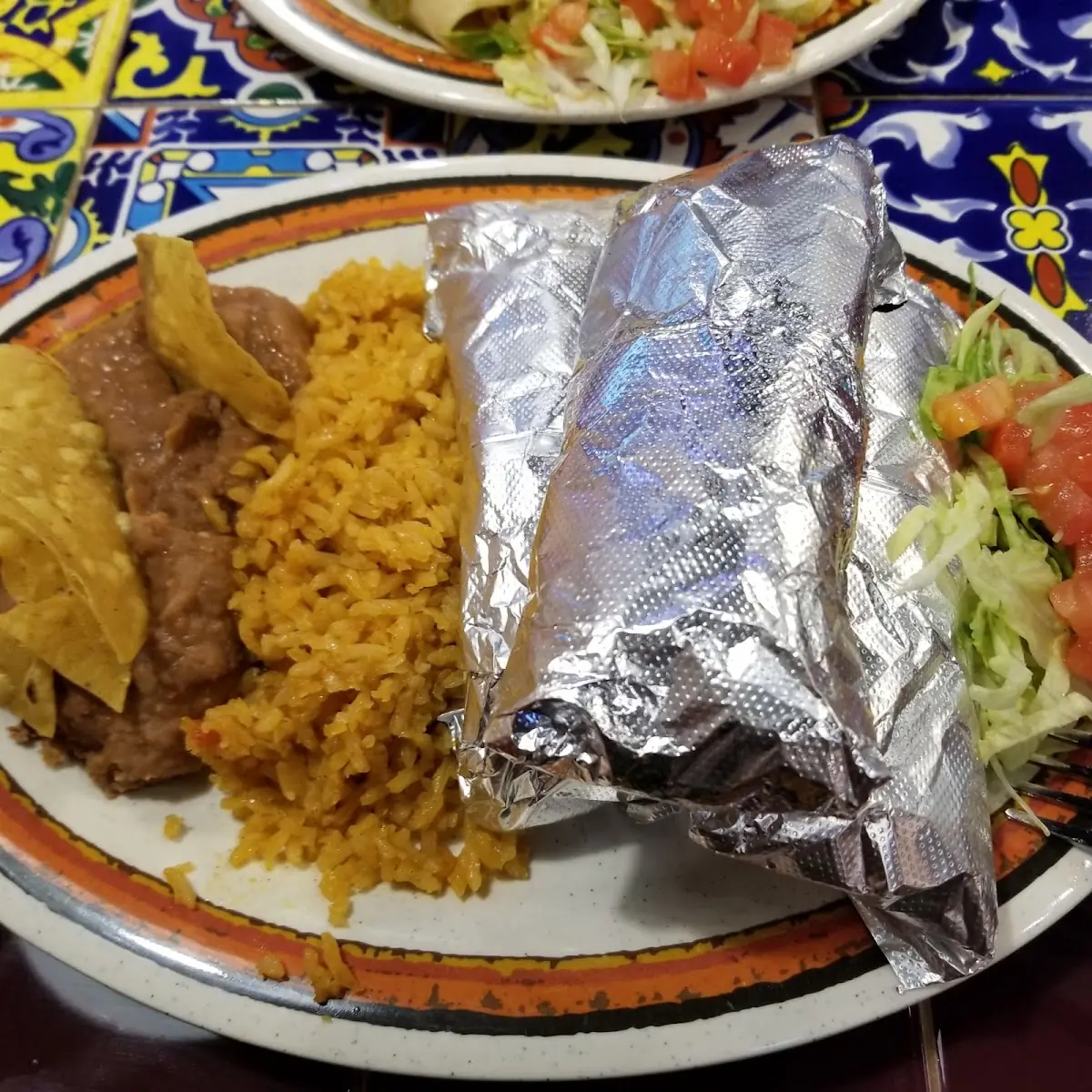 Chicken Enchilada Plate