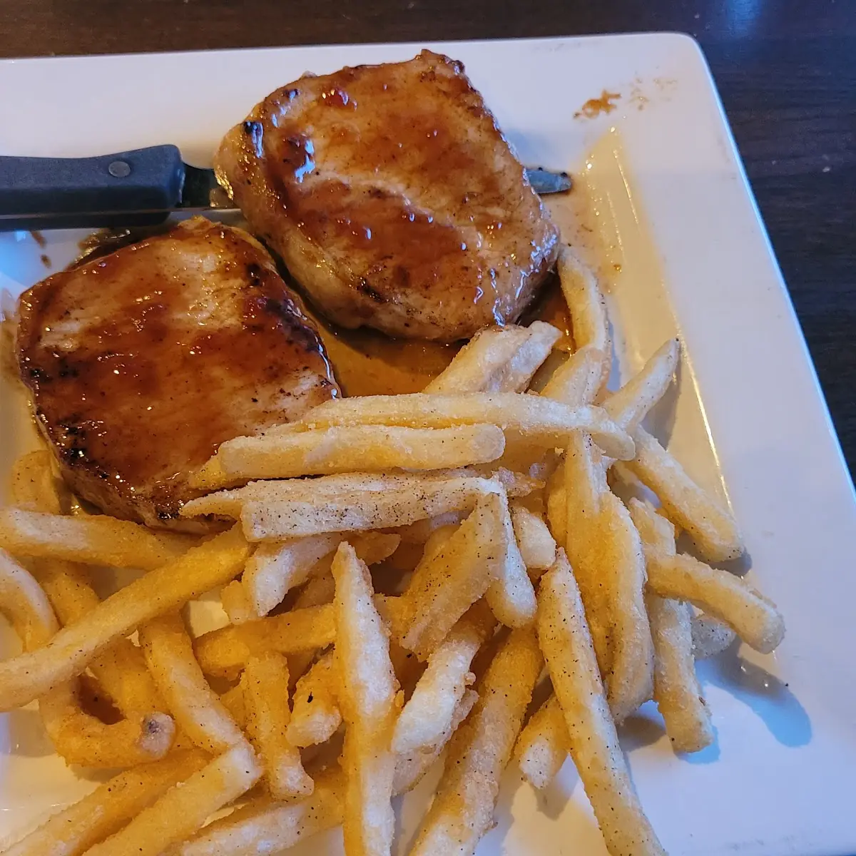 Bourbon Glazed Pork Chops