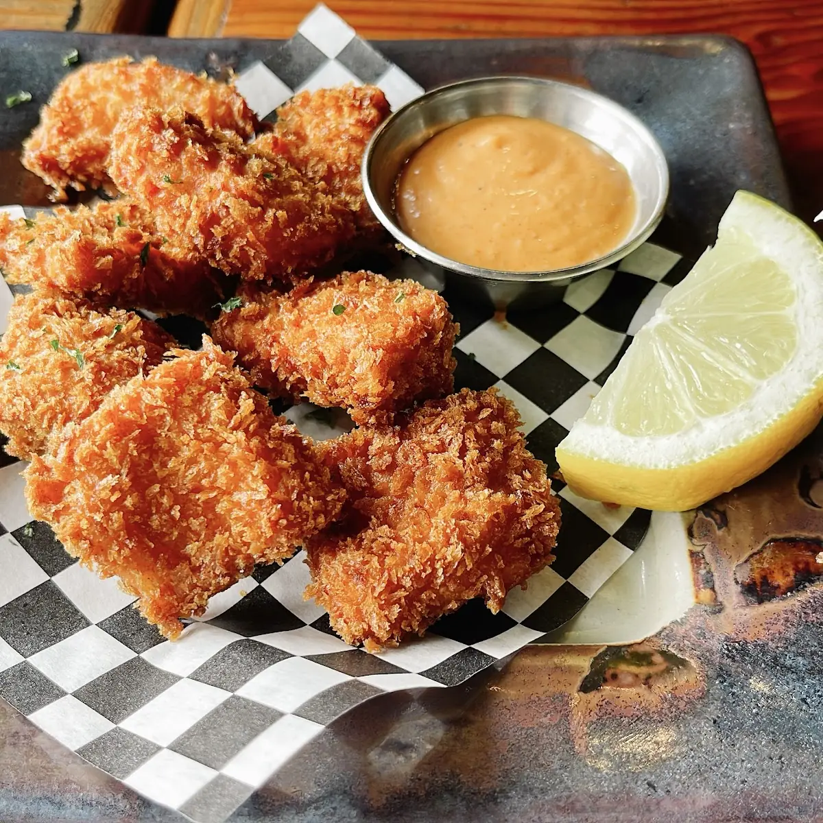 Fried Oysters with Dipping Sauce