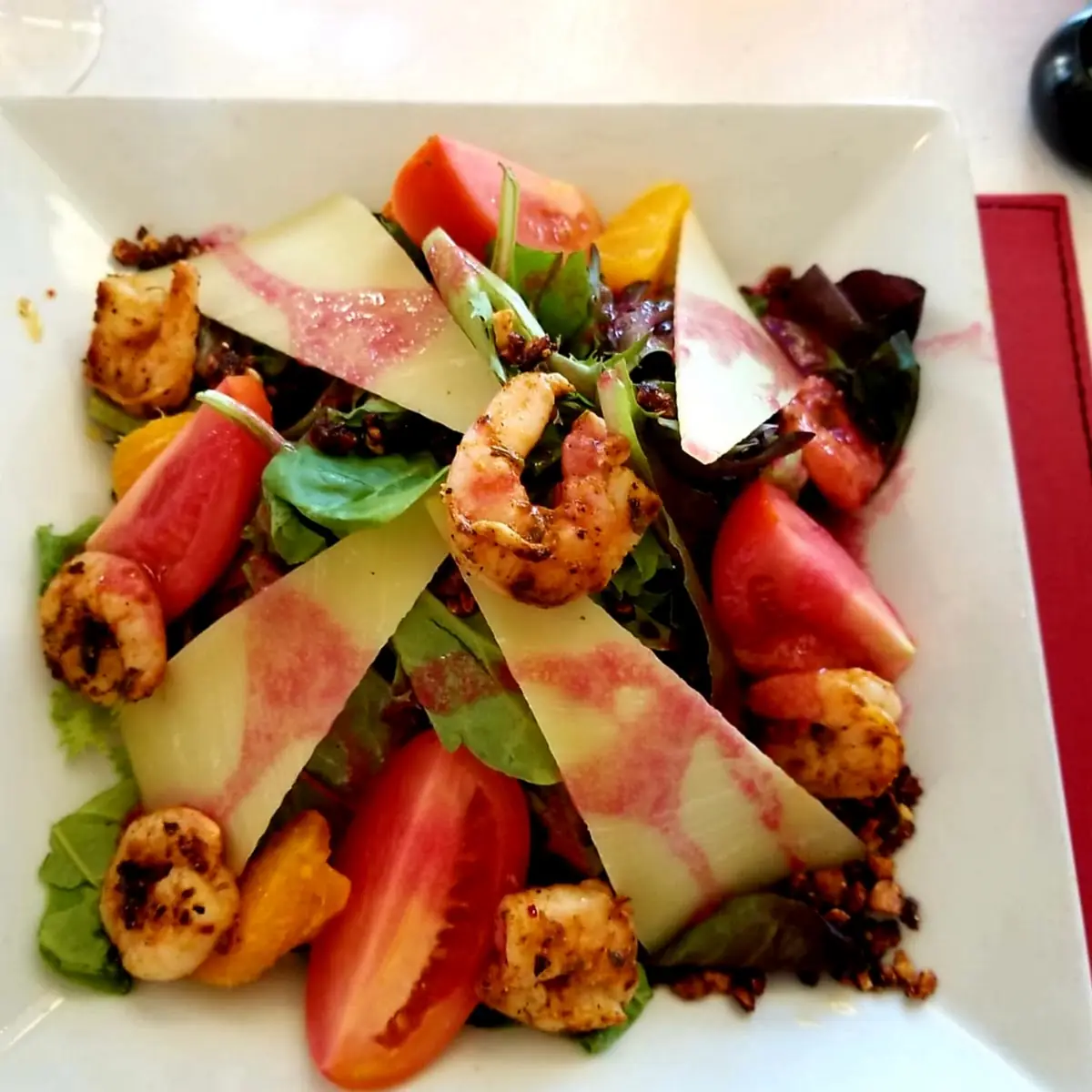 Lola's Green Salad with Shrimp