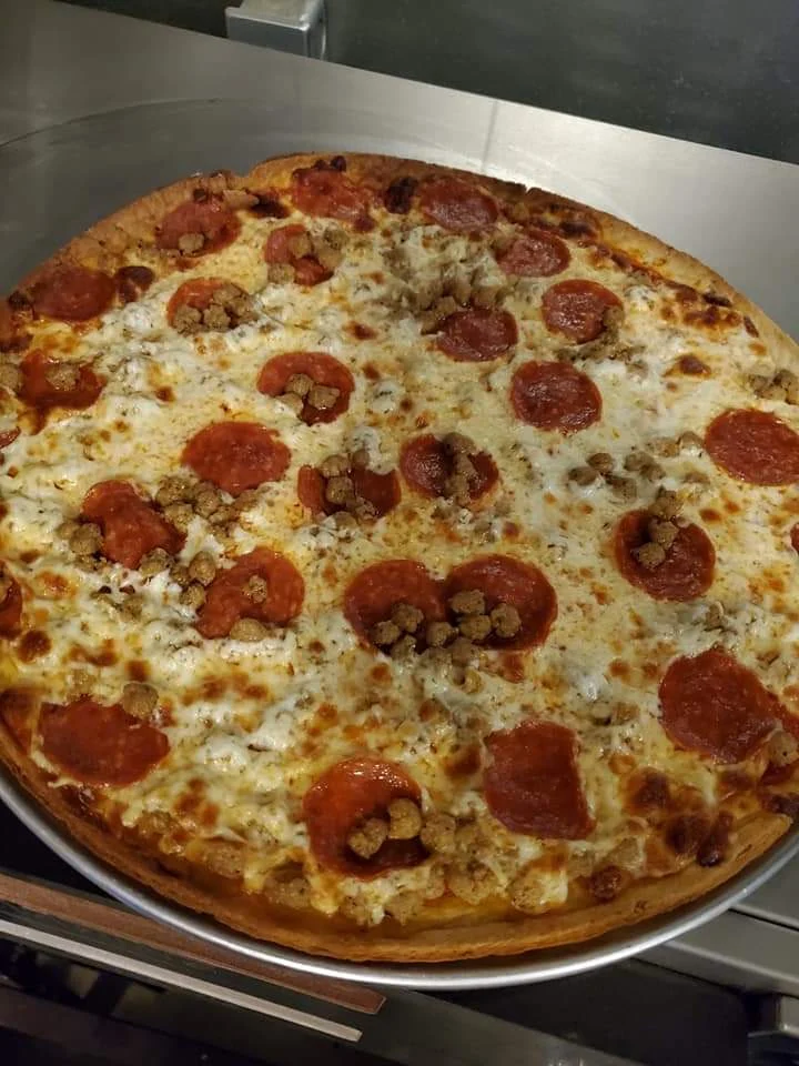 Pepperoni and Sausage Pizza