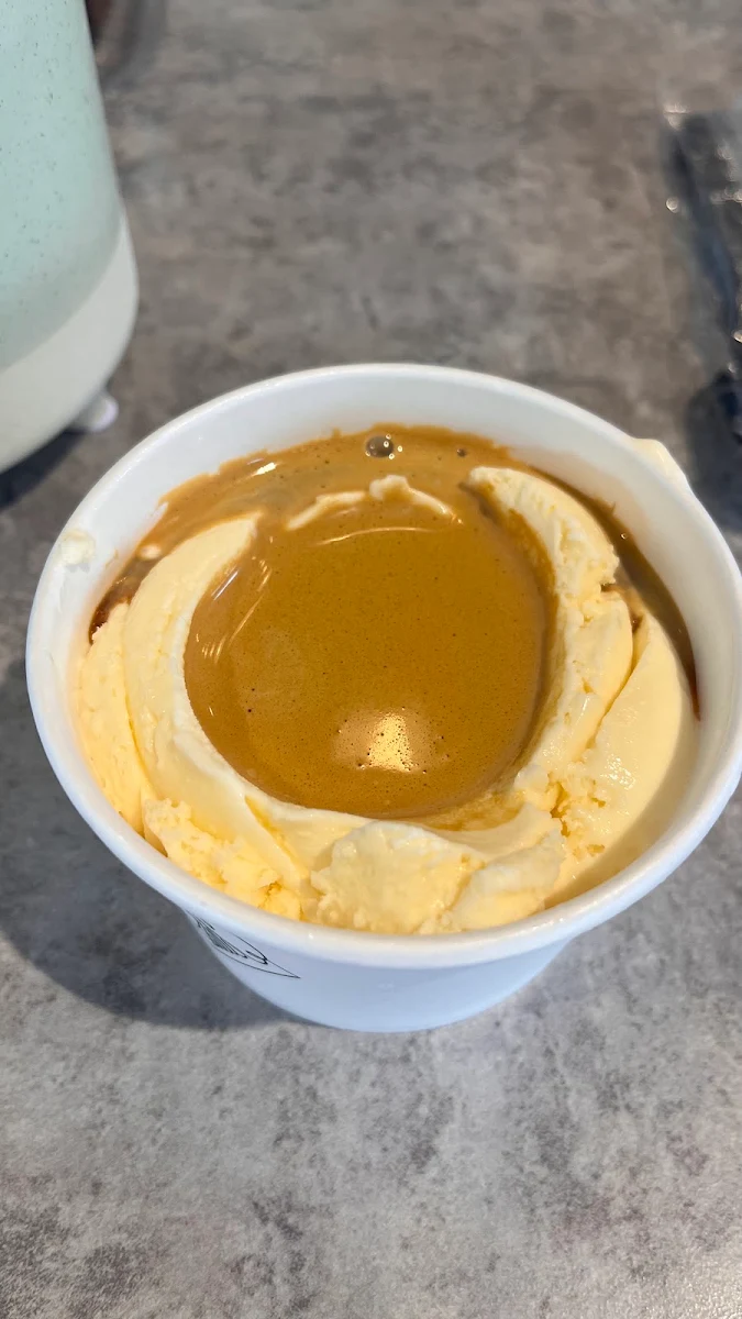 Affogato with Vanilla Ice Cream