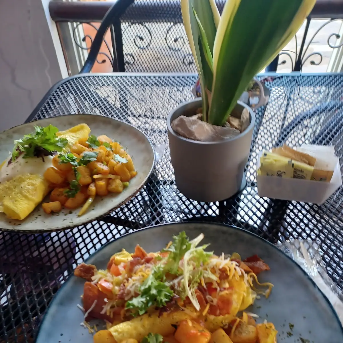 Vegan Omelette and Boardwalk Breafast