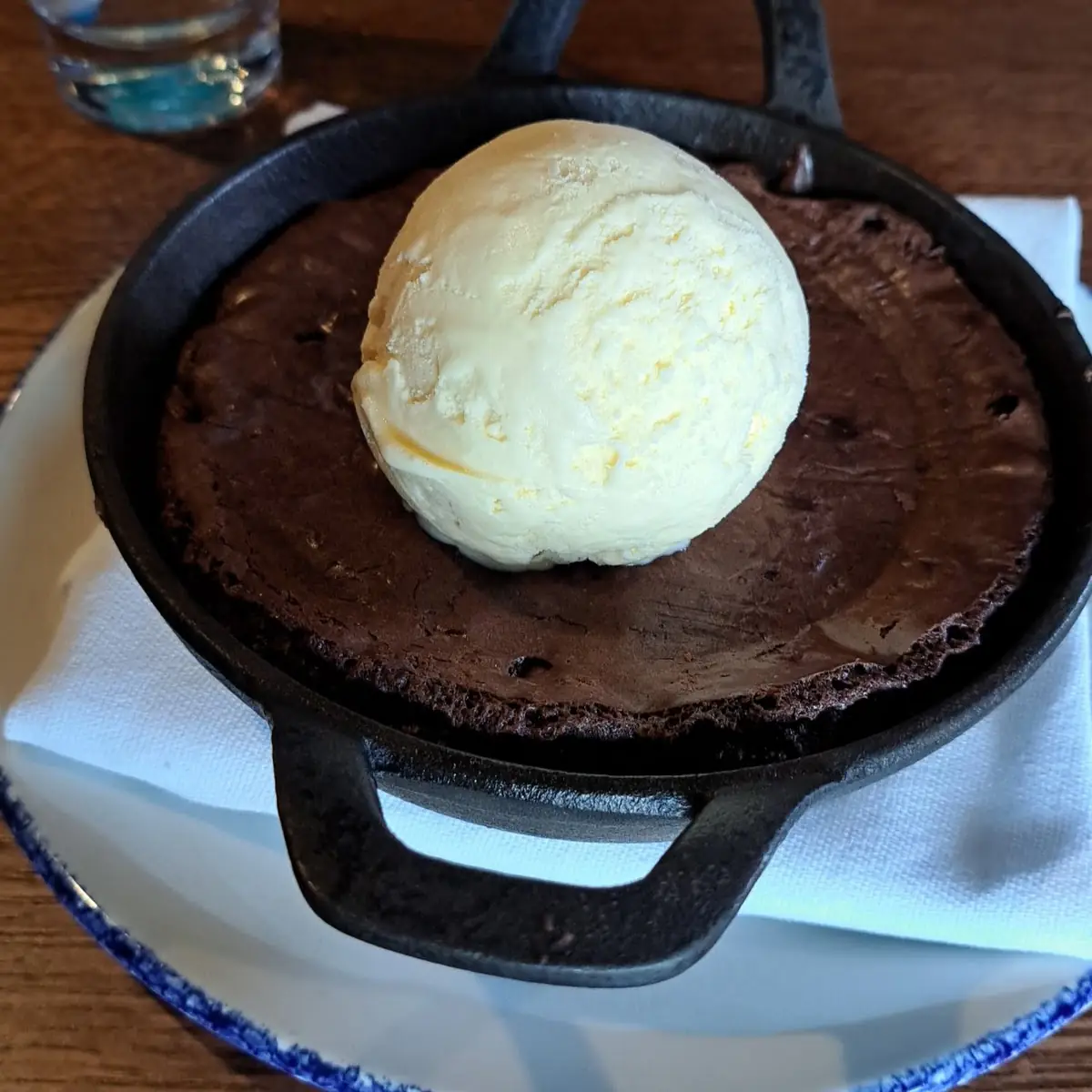 Fudge Brownie with Ice Cream