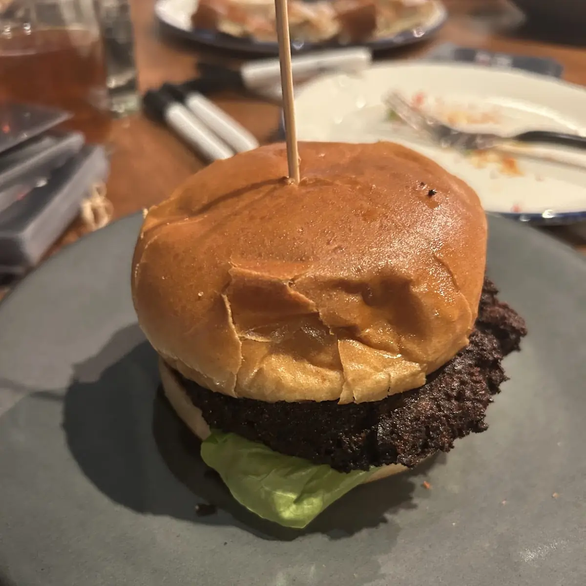 Vegetarian Mushroom Burger