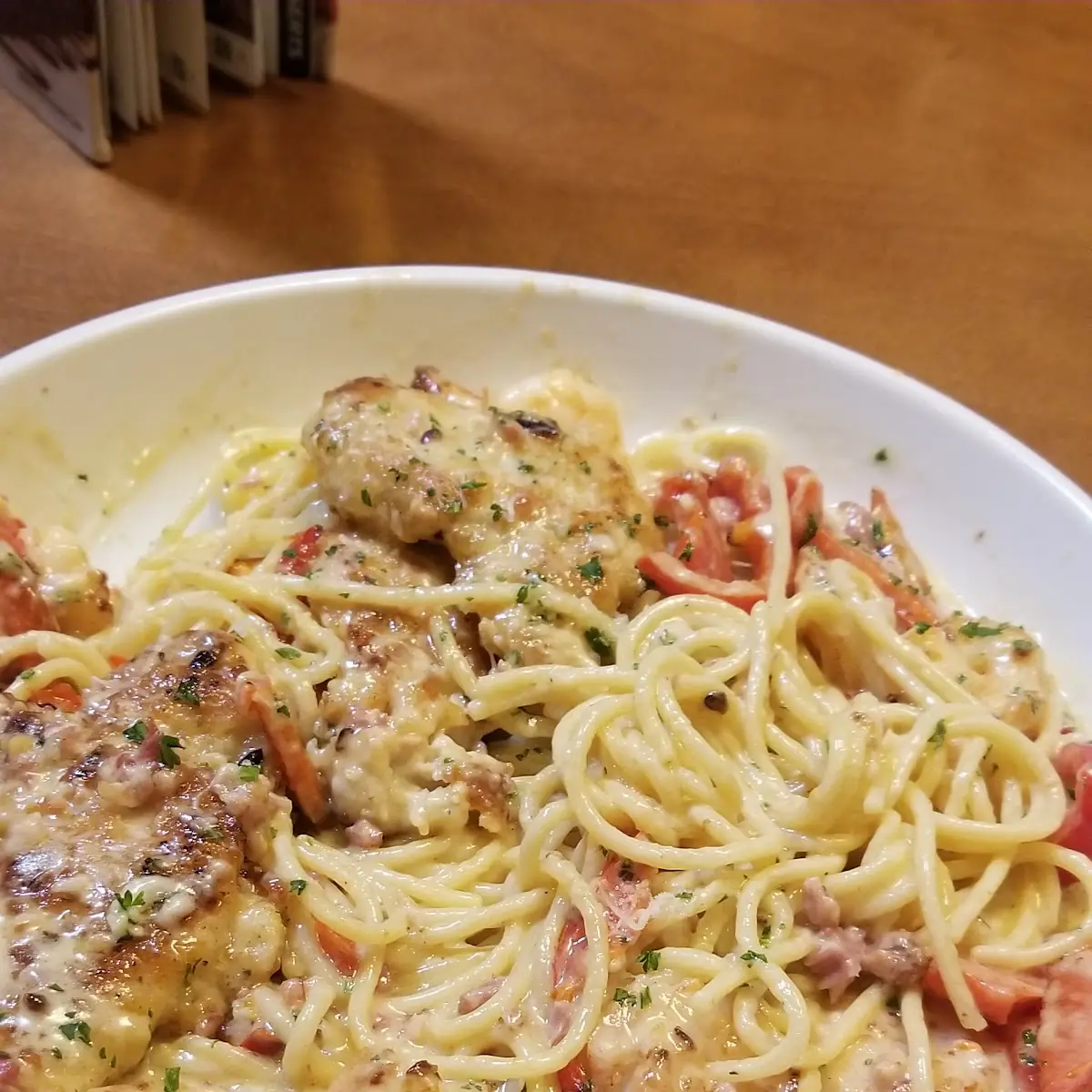 Chicken & Shrimp Carbonara