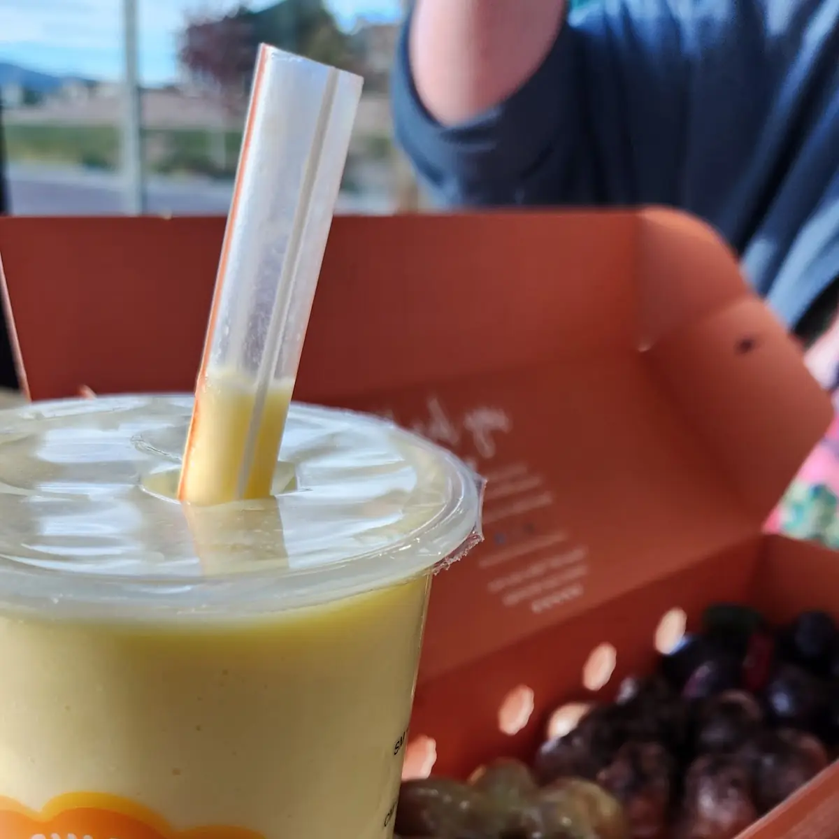 Mango Boba and Assorted Doughnut Hols