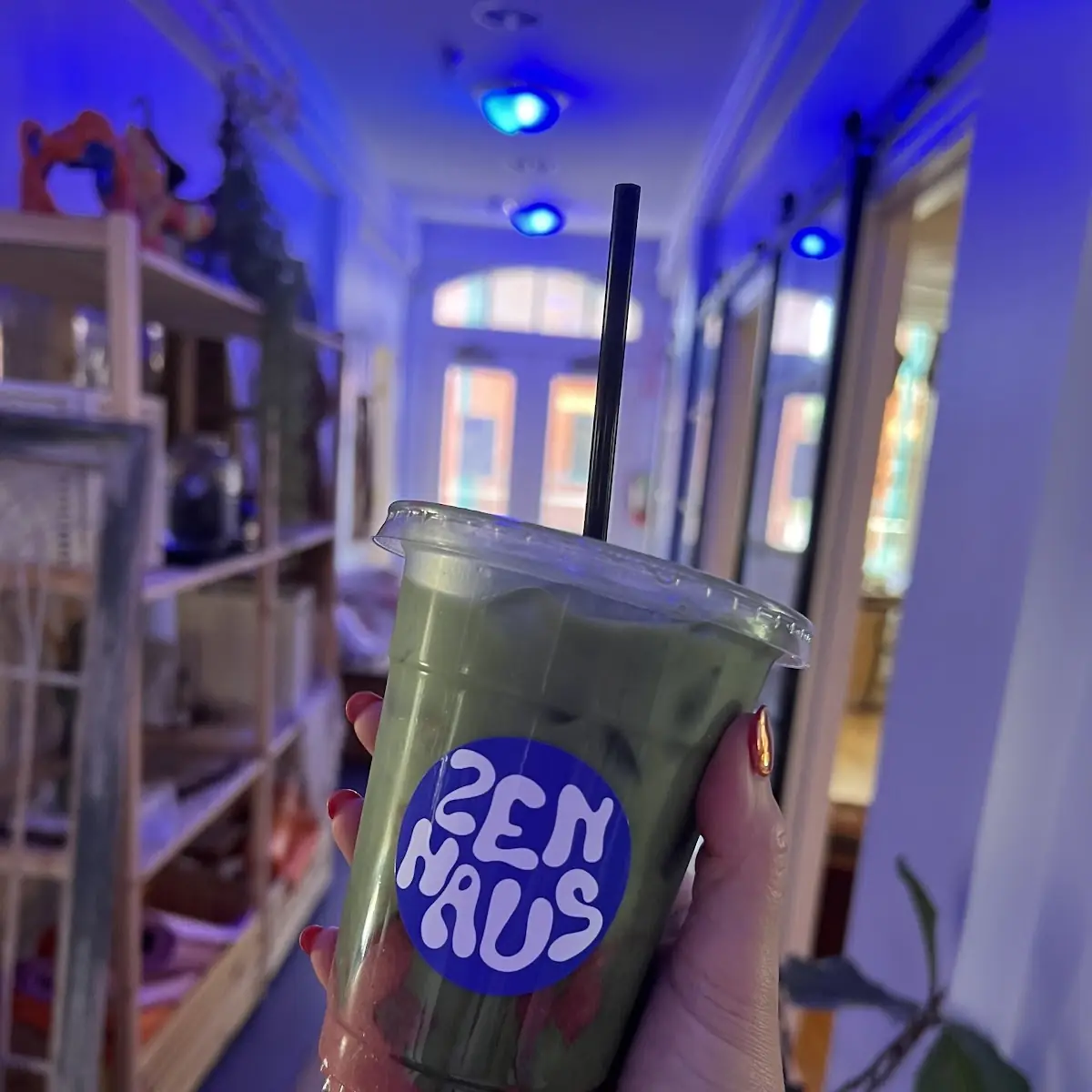Iced Matcha Latte with Milk