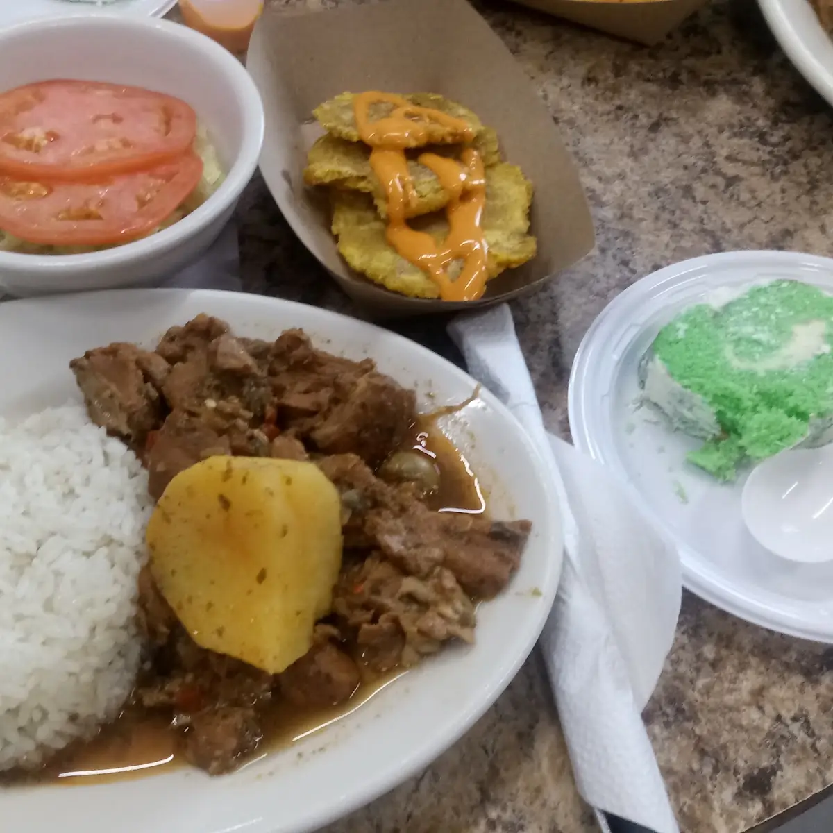 Arroz Blanco Ternera Guisada