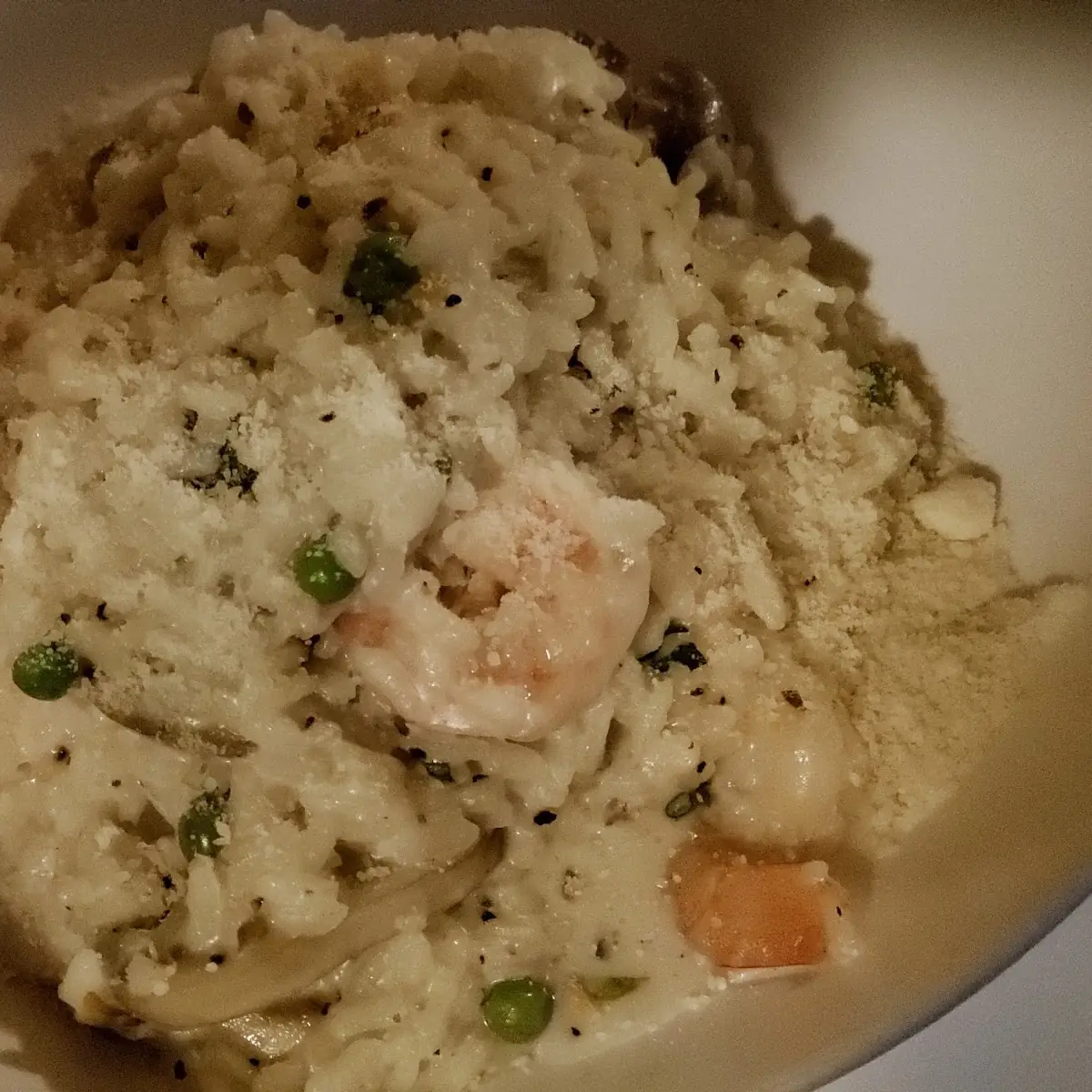 Shrimp Risotto with Mushrooms