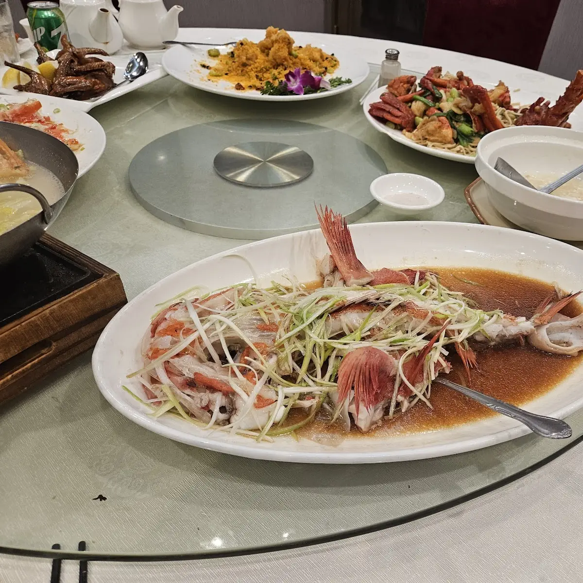 Steamed Fish Head & Belly Bone w Ginger
