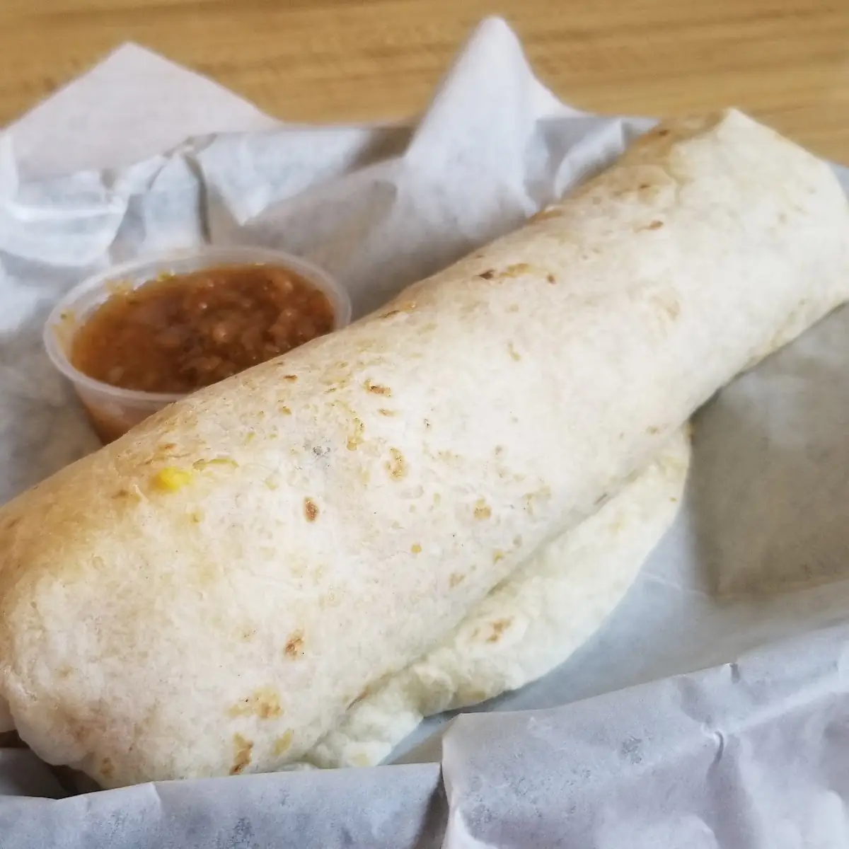 Breakfast Chicken Burrito