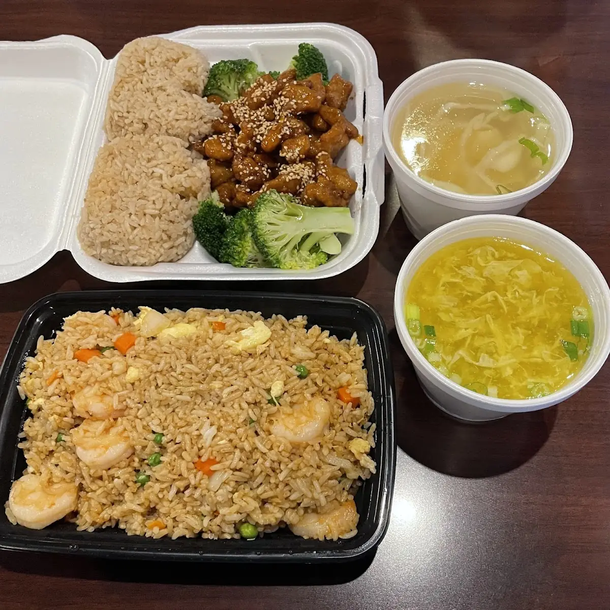 Sesame Chicken & Shrimp Fried Rice