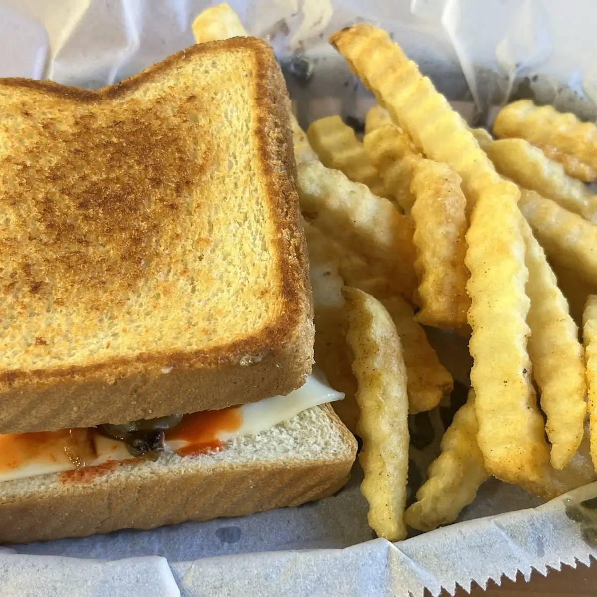 Grilled Cheese with French Fries