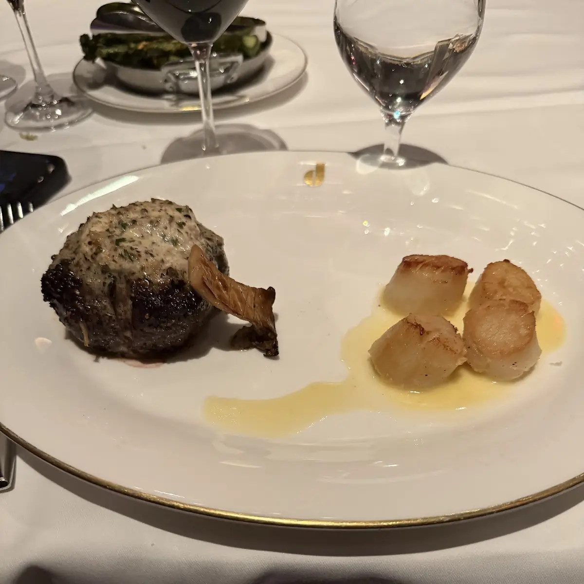 Grilled Ribeye with Mushroom Topping