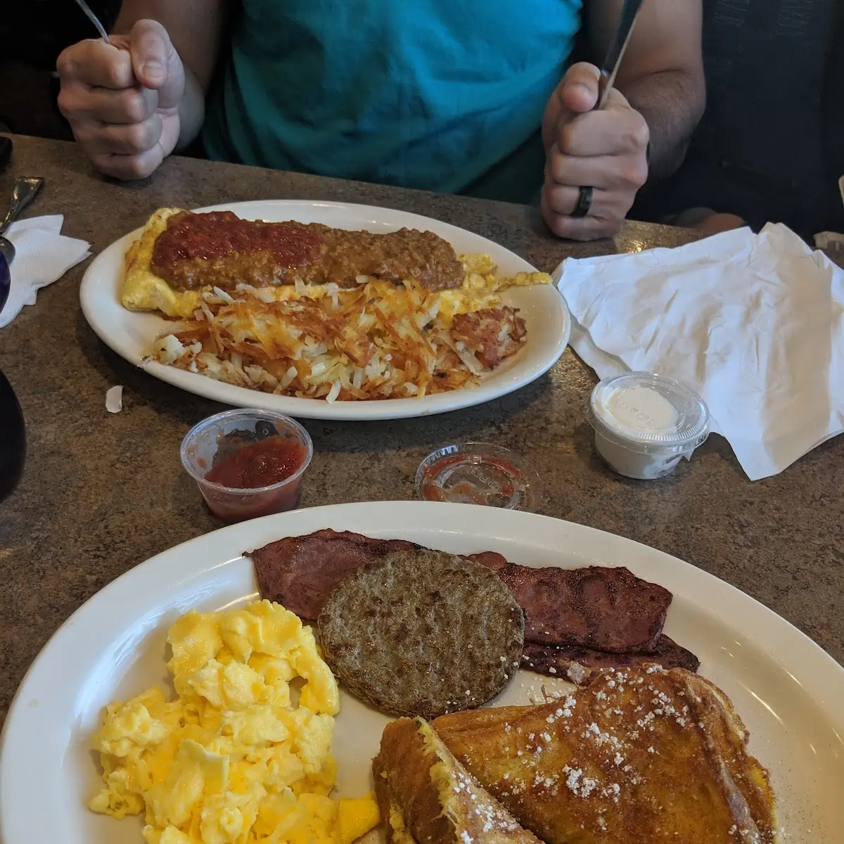 Two Eggs Hash Browns & Toast