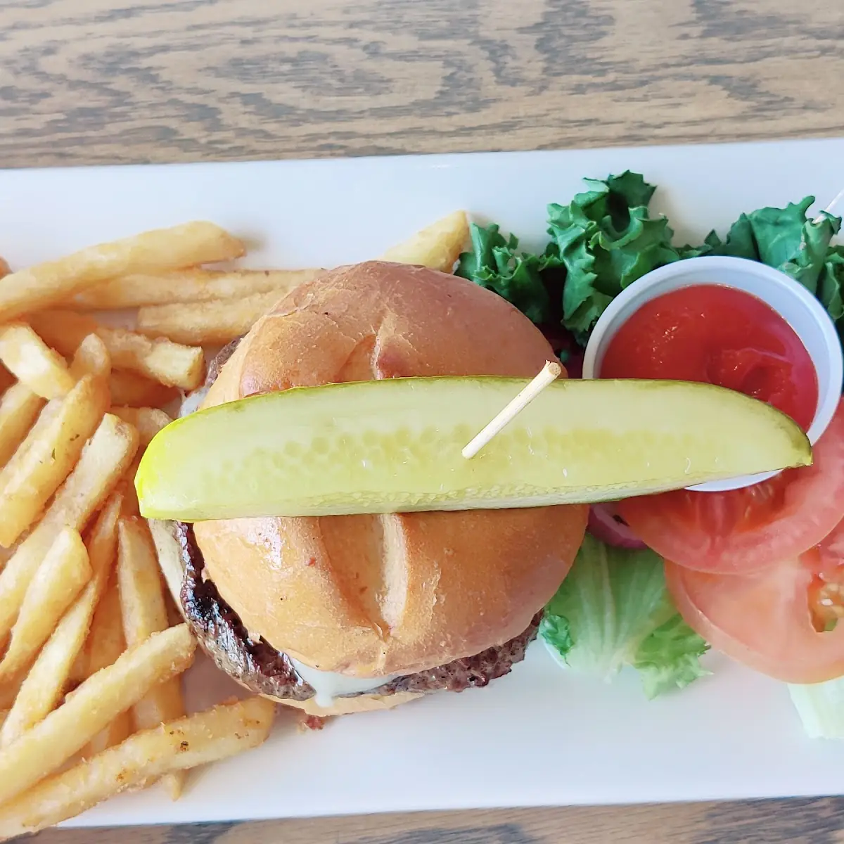 Plain Jane Burger and Fries