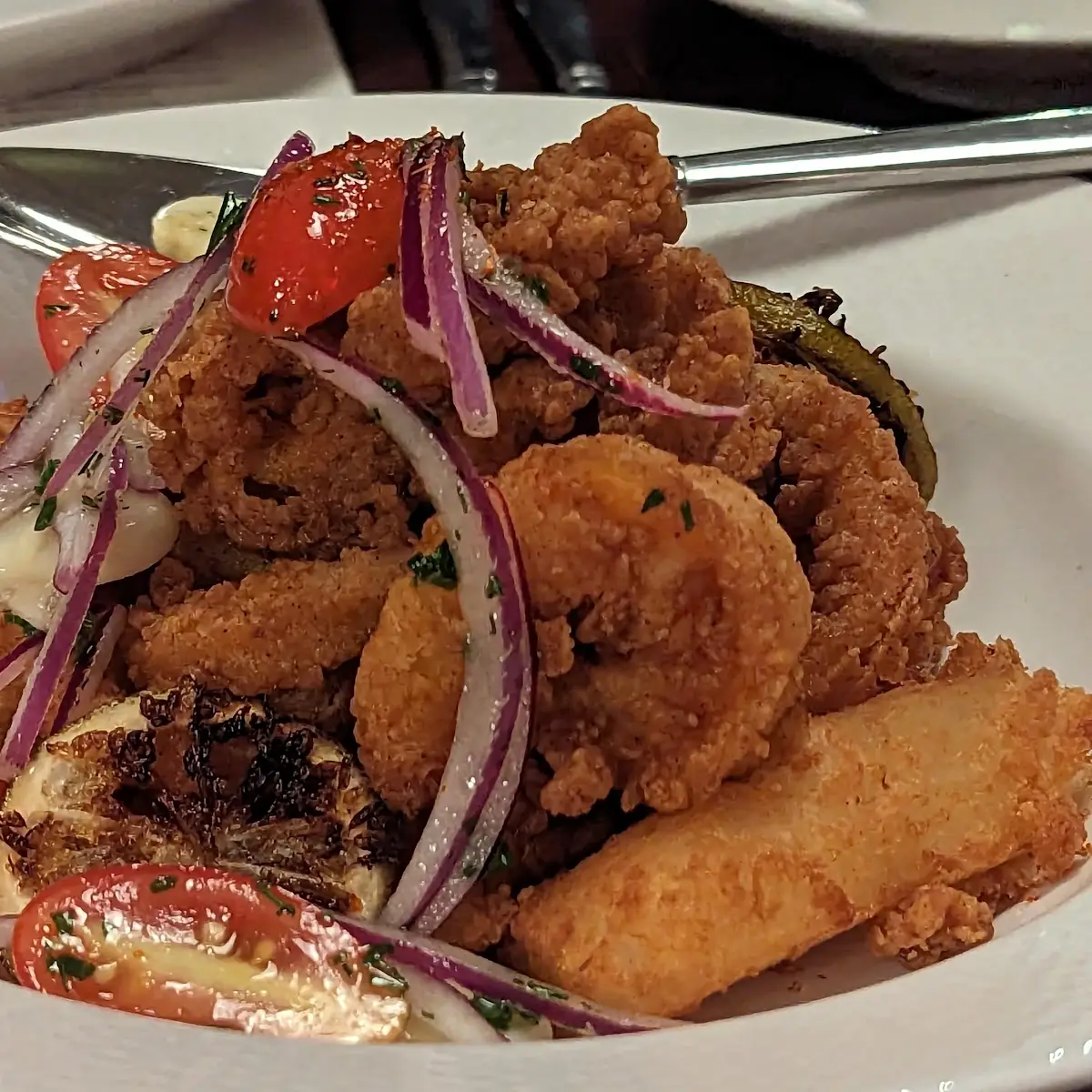Fried Seafood Combo Appetizer Platter