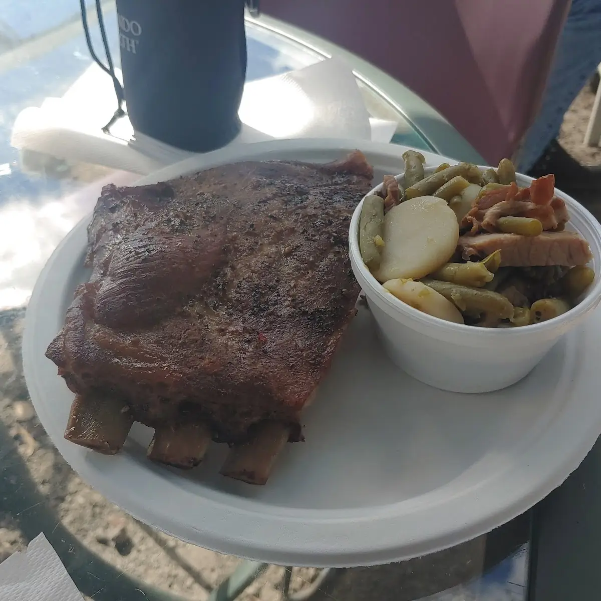 Bar BQ Spare Ribs & Green Beans