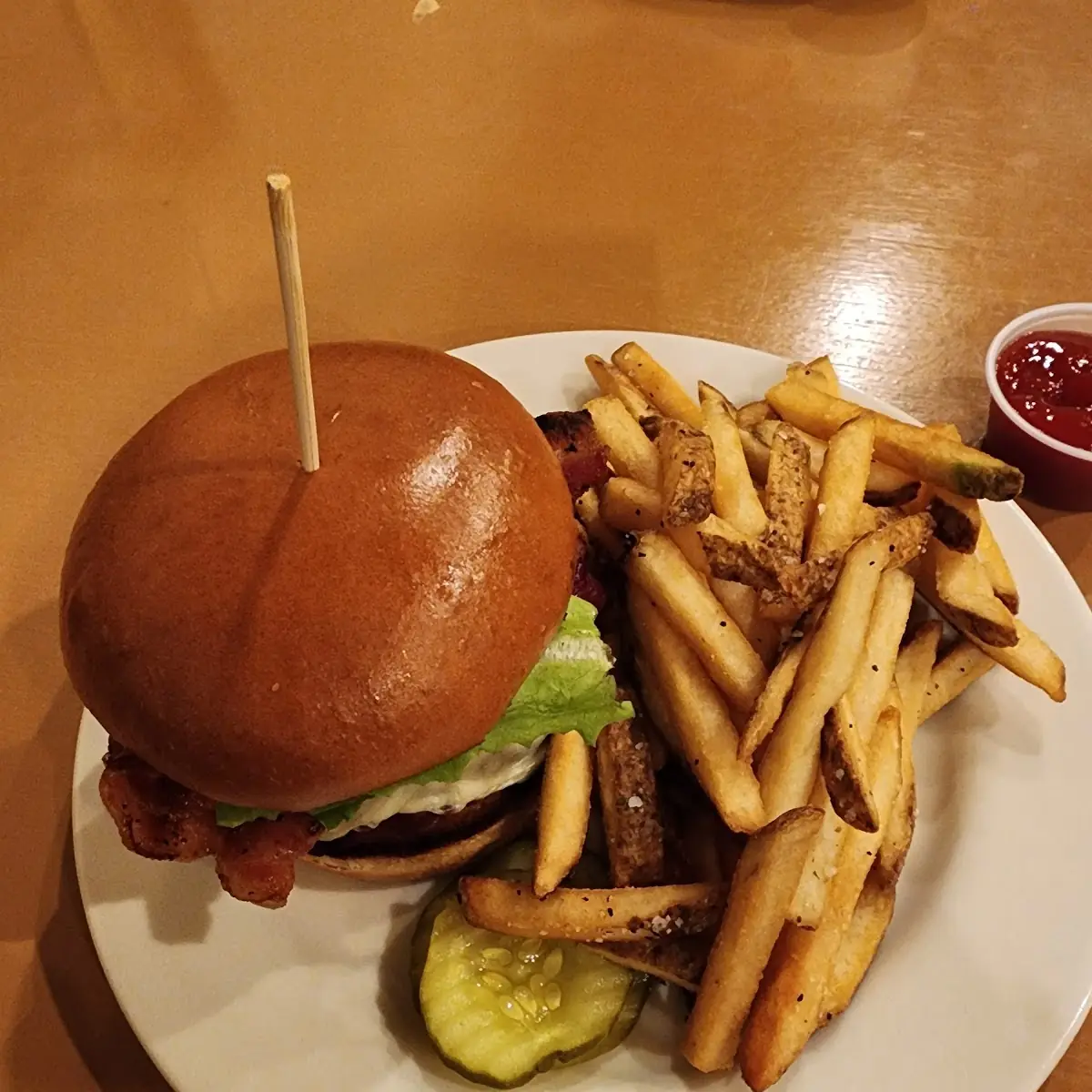 Bacon Cheeseburger with Fries