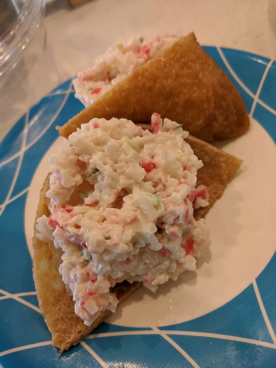 Inari and Crab Salad Ship, On a Roll Sushi Birtinya