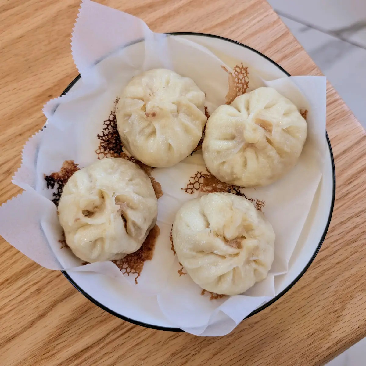 Steamed Buns and Soy Sauce