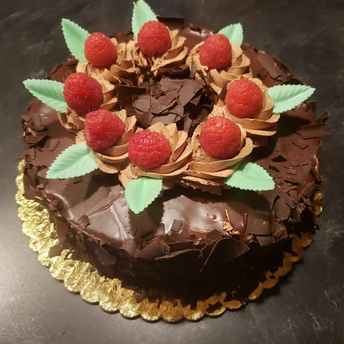 Chocolate Raspberry Mousse Cake