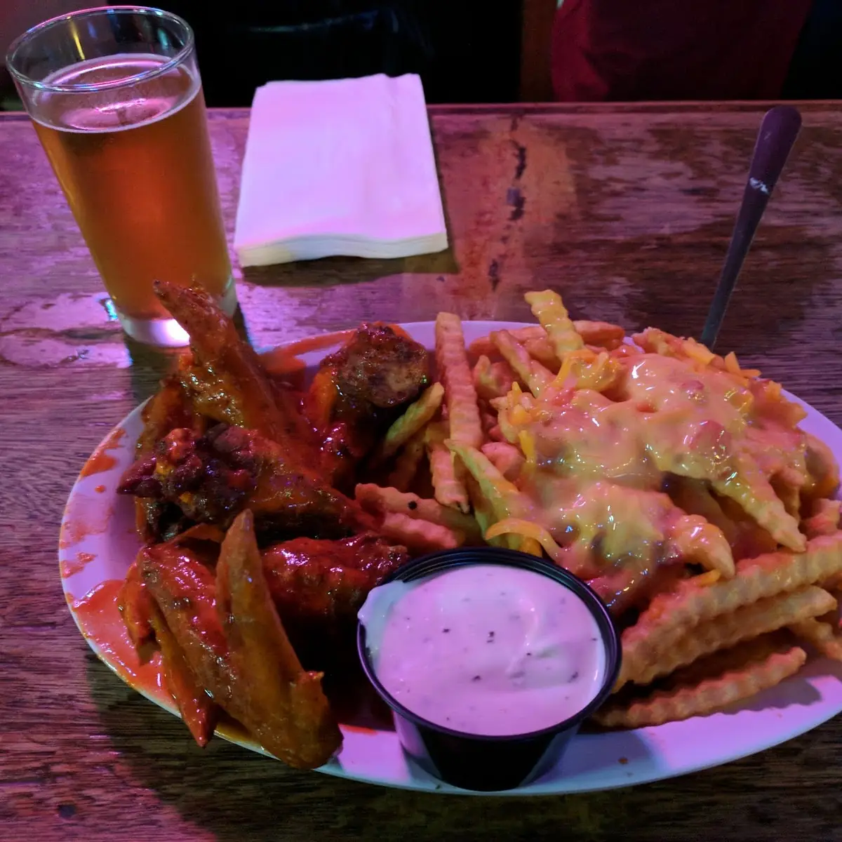 Wings & Cheese Fries