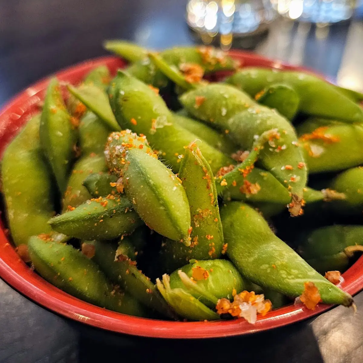 Spicy Charred Edamame