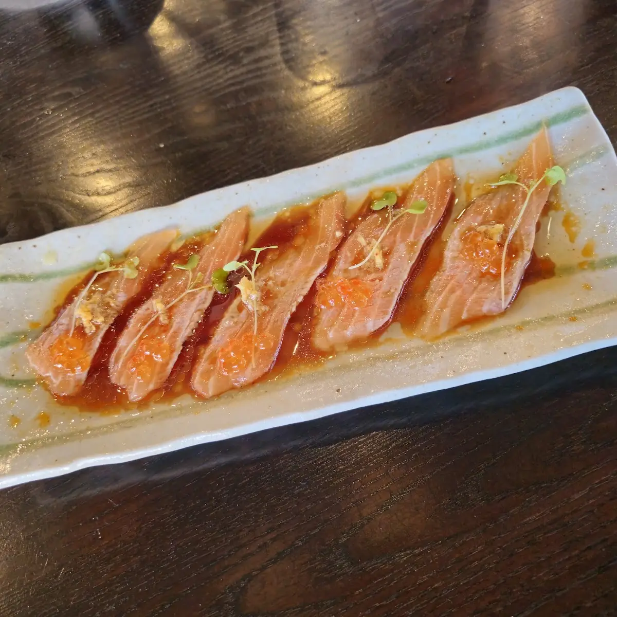 Truffle Salmon Sashimi Appetizer