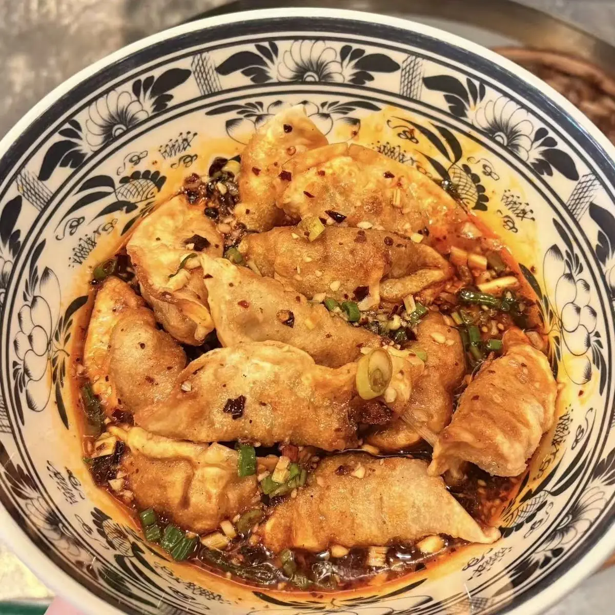Hot & Sour Dumpling Noodle Soup