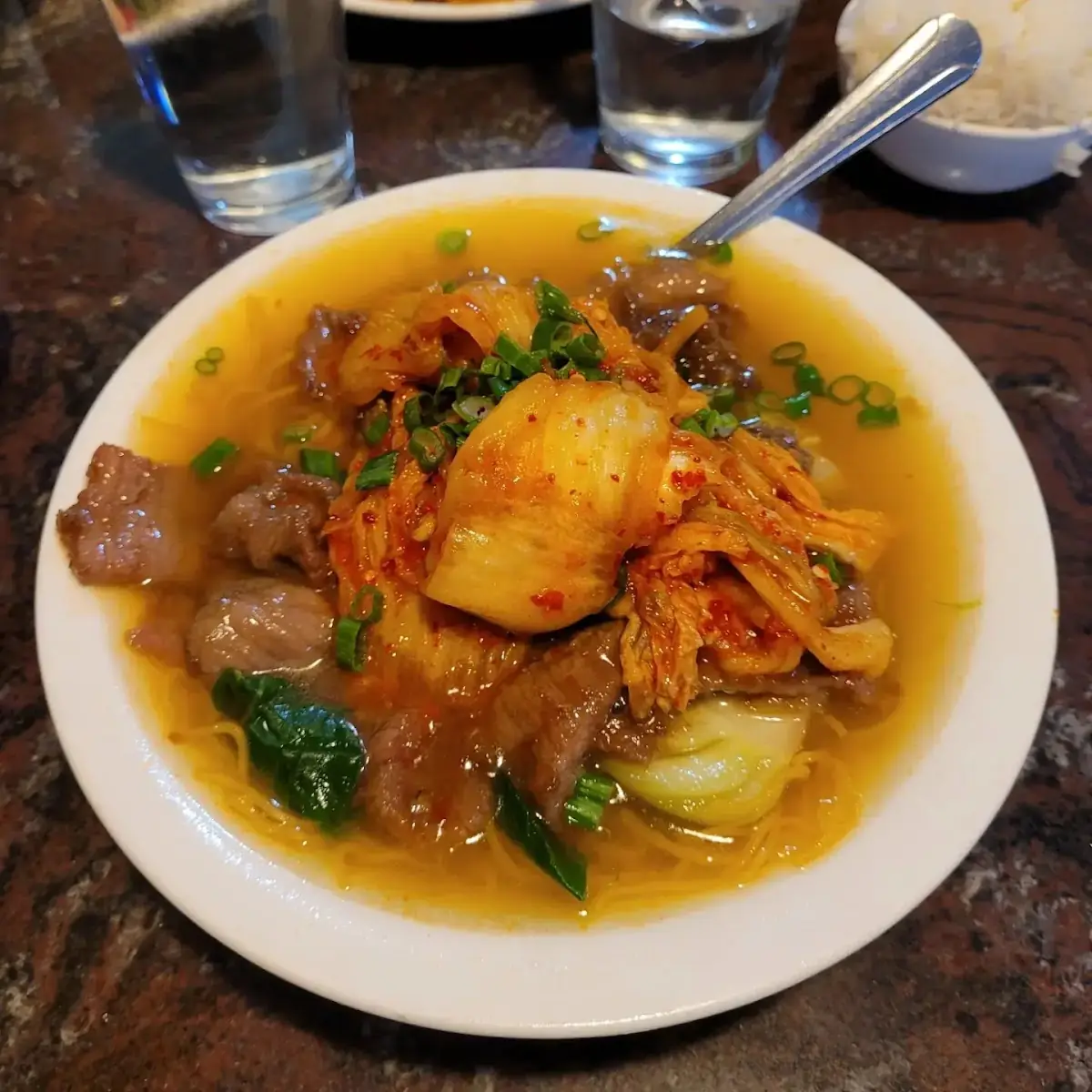 Kimchi Beef Noodle Soup