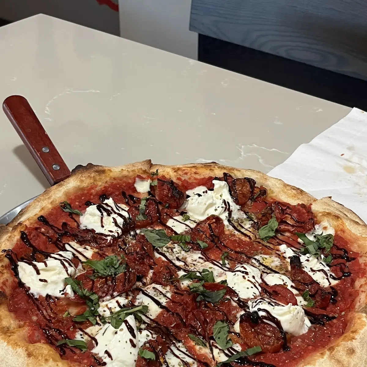 Sausage Pepperoni Pizza with Ricotta