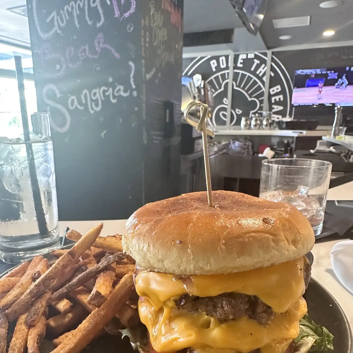 Double Cheeseburger and Fries