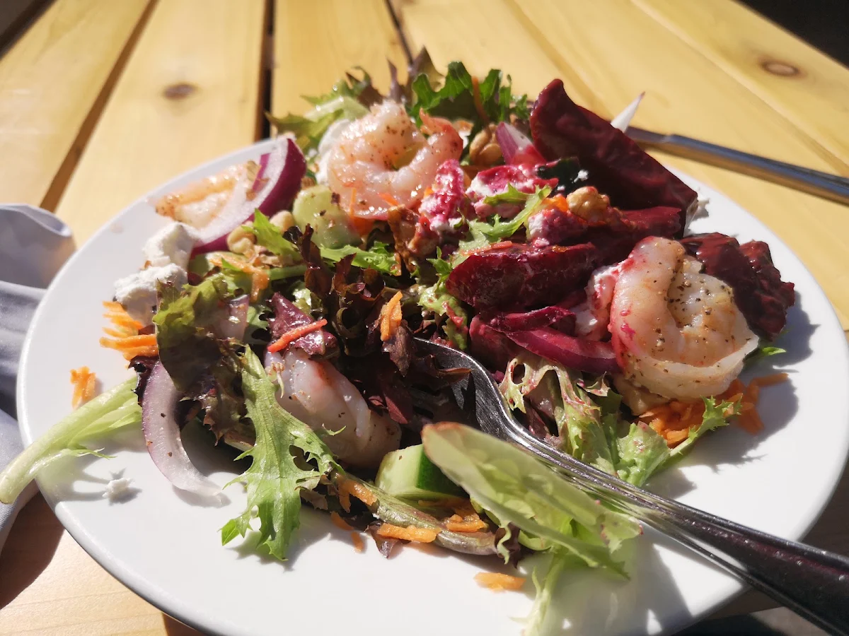 Beet Shrimp Salad, Moody's Bar and Grill