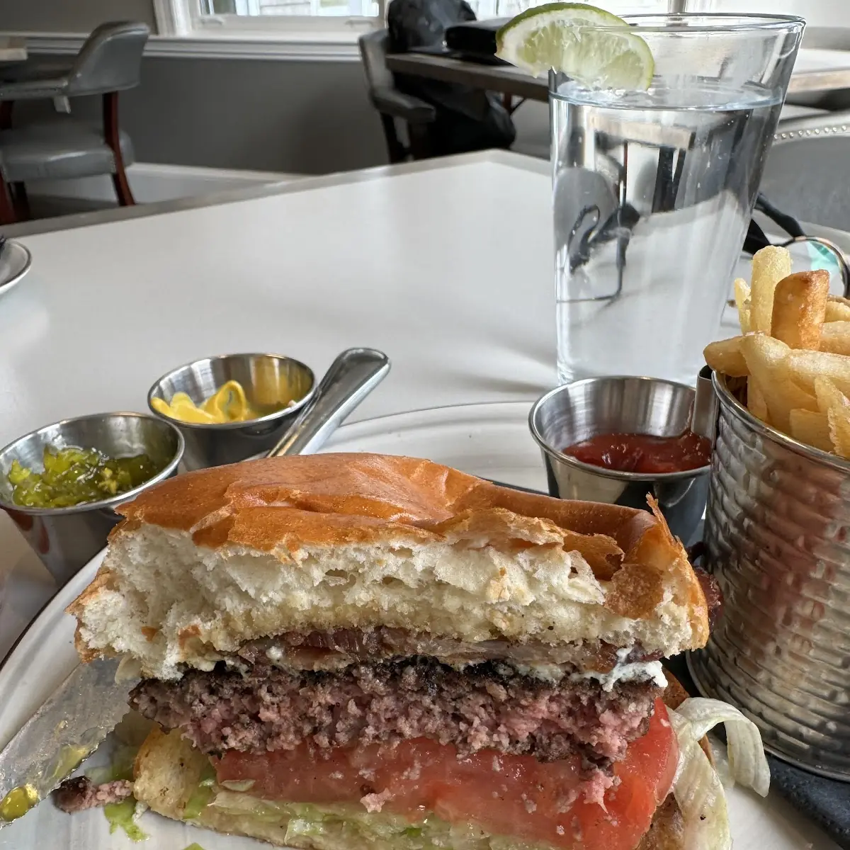 Black and Bleu Burger