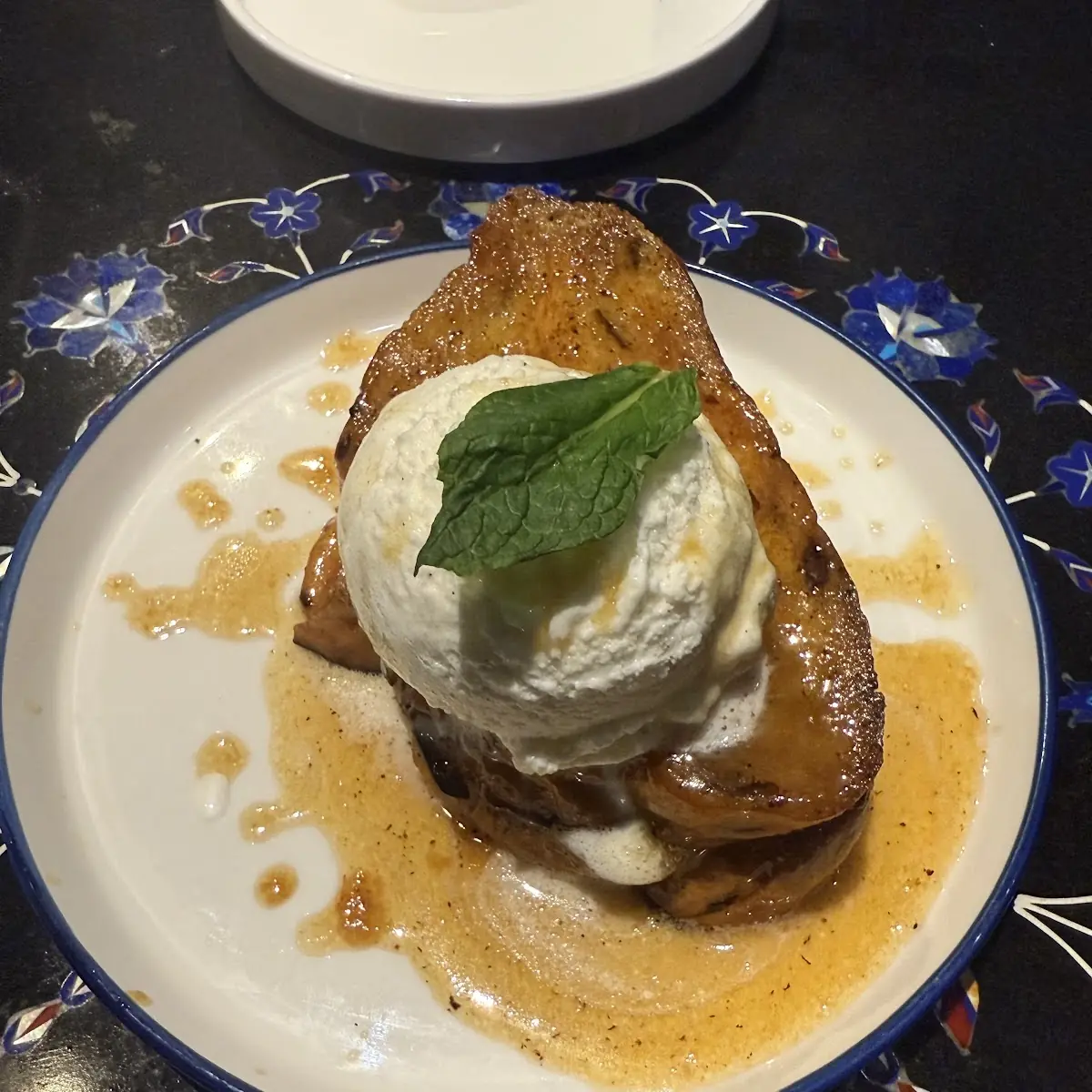 Old Monk Rum Bread Pudding