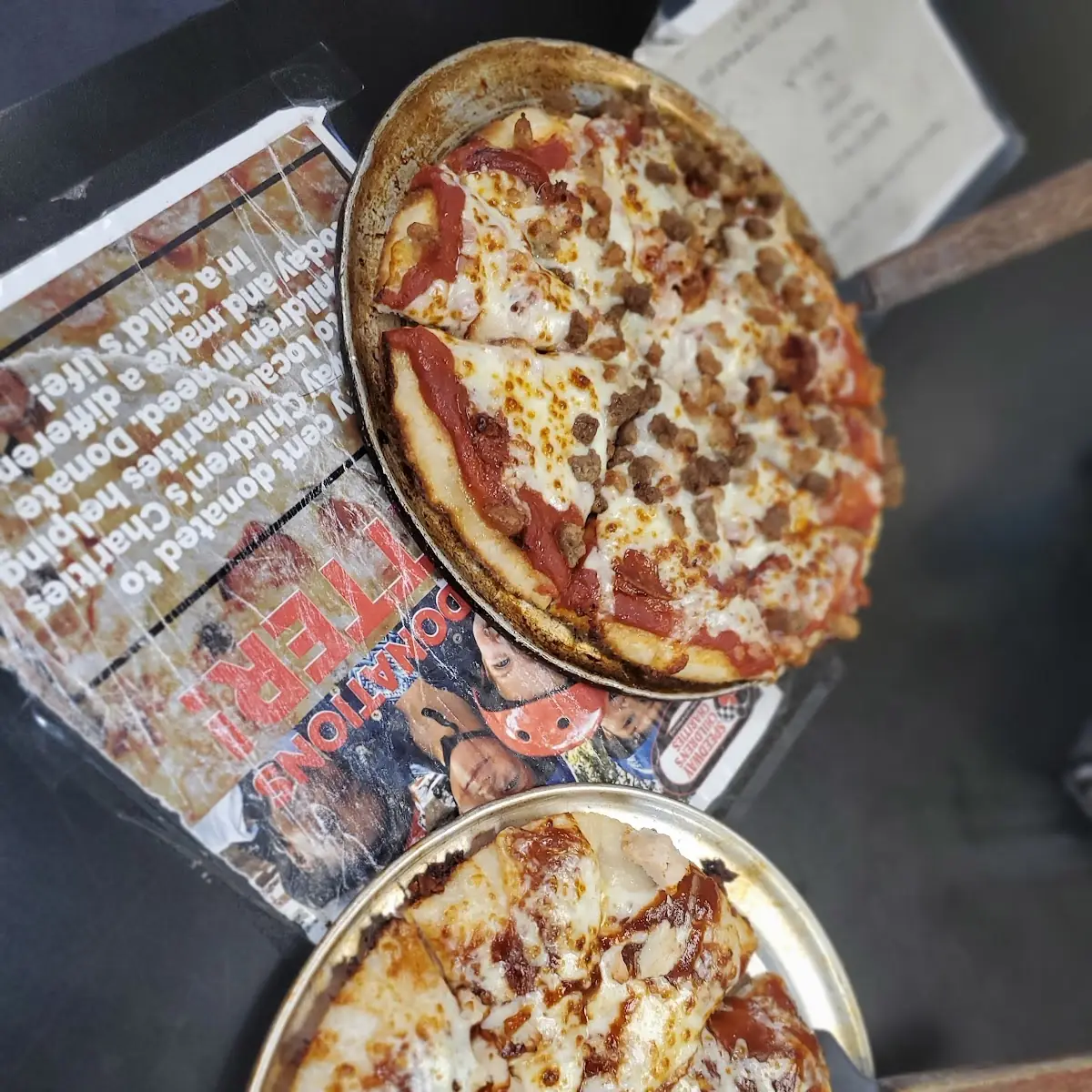 2 Smalls Meat Extravaganza & BBQ Chicken Pizza