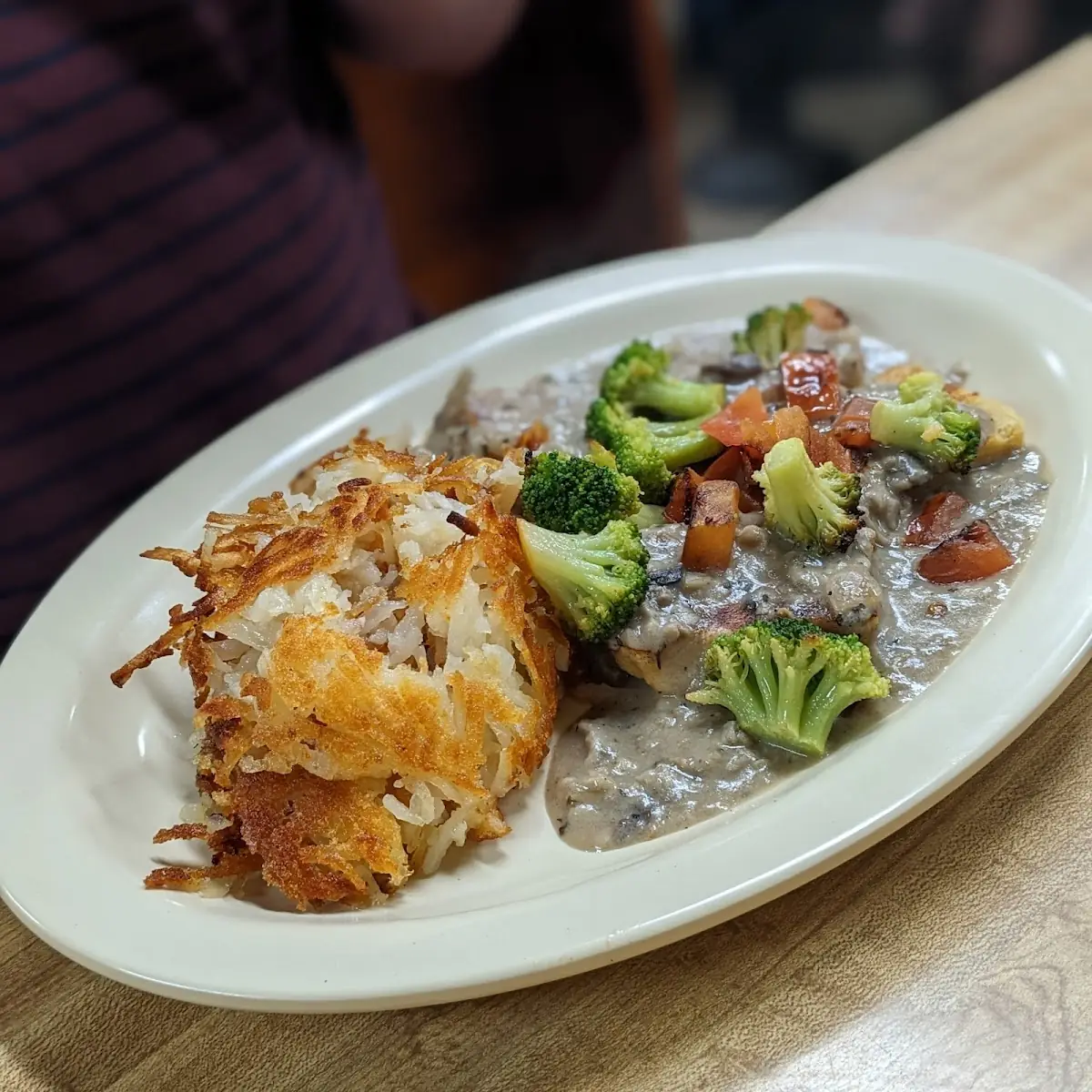 Vegan Biscuits and Gravy w Hash Browns