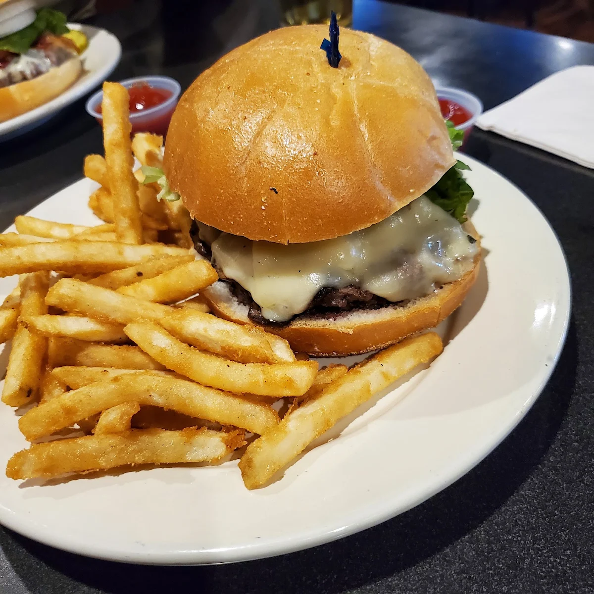 Mushroom Swiss Burger