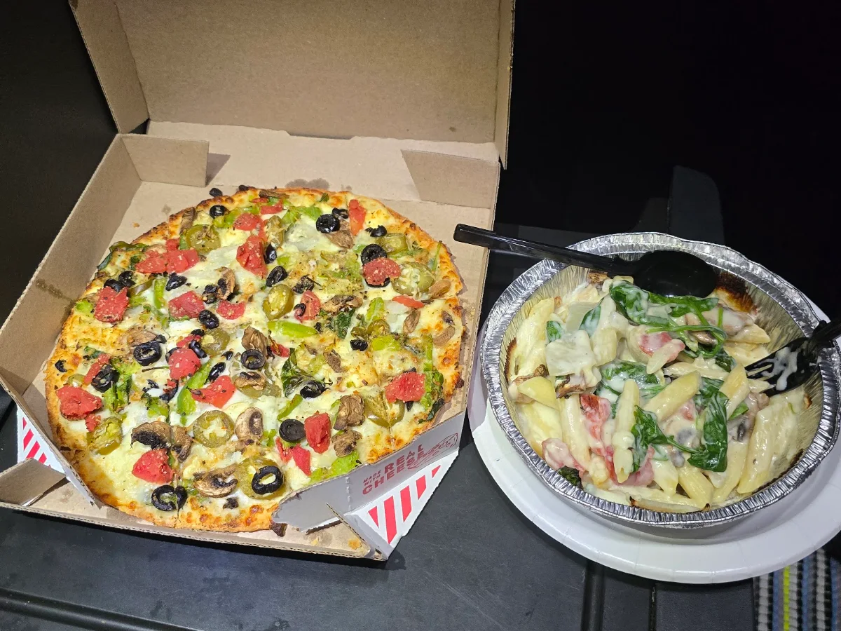 New York Style Pizza Personalized Extra Cheese Extra Mushroom Tomato Asiago Cheese and Jalapeño