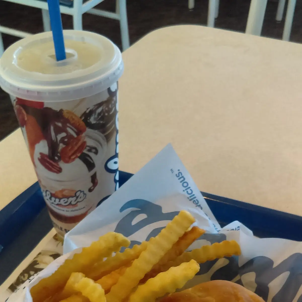 Culver's Deluxe Double Cheeseburger Basket