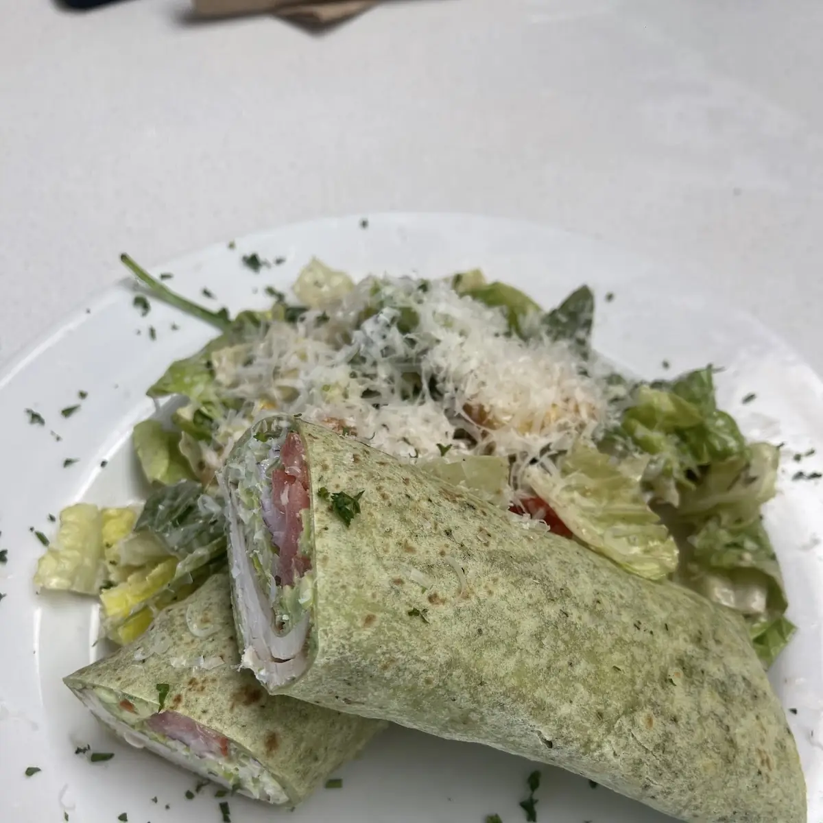 Turkey Sandwich in a Wrap
